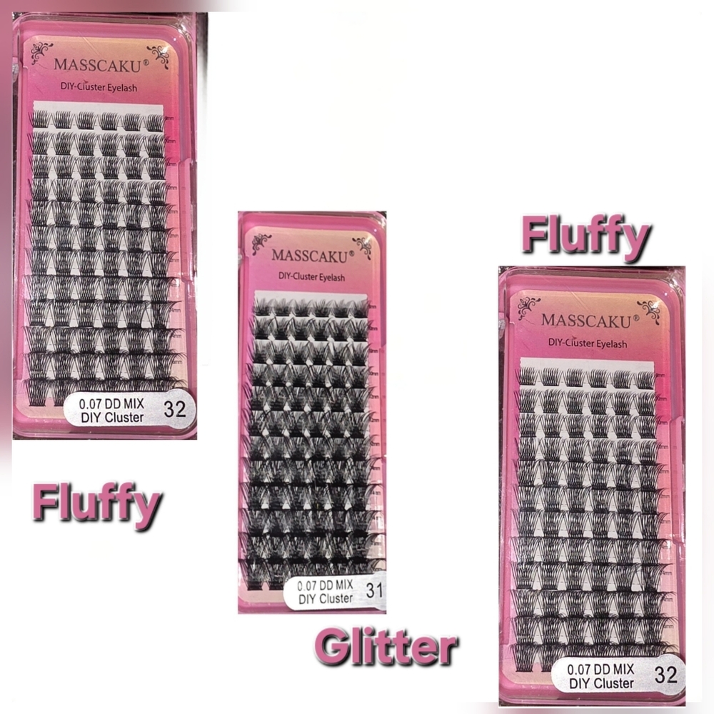 Cluster Lashes - Mixed Length - 3 Packs NEW - 72 Clusters Per Pack